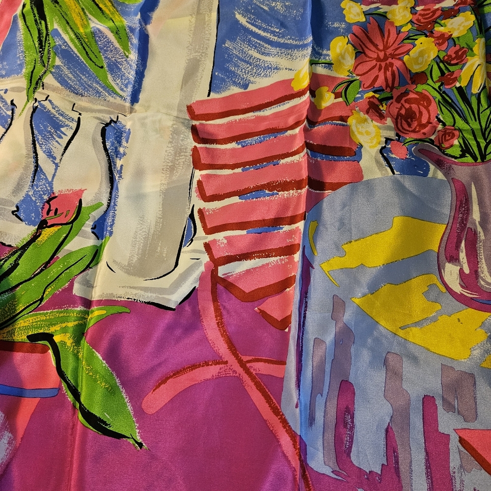 Echo Caribbean Balcony Silk Scarf - Picture 6 of 11